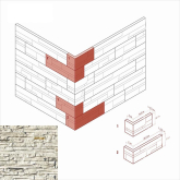 Искусственный камень Норд Ридж 270-05 Угол 26.5x10