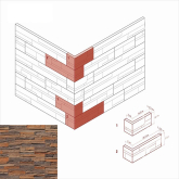 Искусственный камень Норд Ридж 272-45 Угол