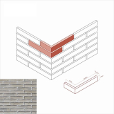 Искусственный камень Остия брик 384-15 Design Угол 26.5x4.9