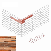Искусственный камень Реген Брик 691-55 Design угол 33x4