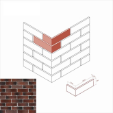 Искусственный камень Сити брик 376-45 Угол