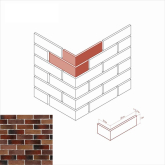 Искусственный камень Сити брик 378-75 Угол