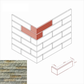 Искусственный камень Толедо 400-85 Угол 25x7.5