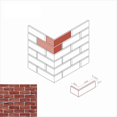 Искусственный камень Торн брик 327-55 Design Угол