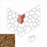 Искусственный камень Хантли 608-45 Угол 7x12.5