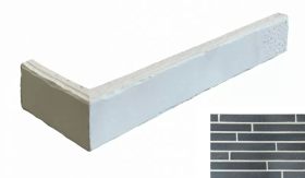 Клинкерная плитка Riegel Forta Black 7303 R (Y) угловаяx14 40x14