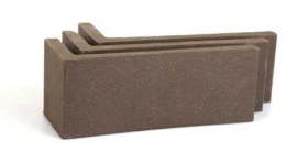 Клинкерная плитка Plato Brown Угловая AC 2104 (Y)x71x14 18.5x7.1