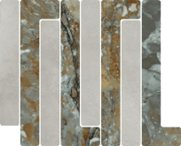 Декор Tandem Mosaico Trellick Tassili Ceniza 30x24.2