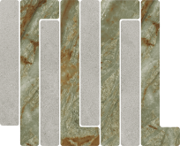 Декор Tandem Mosaico Trellick Faroe Ceniza 30x24.2