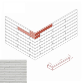 Искусственный камень Дюрен Брик 685-05 Угол