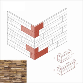 Искусственный камень Норд Ридж 275-45 Угол
