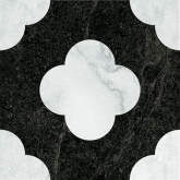 Керамогранит Dandy Pin Black White 18.6x18.6