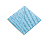 50201 Бордюр Olympic Series Petit Carre Угловой элемент противоскользящей плитки с сетчатой поверхностью Light Blue 12x12