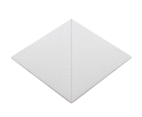 Бордюр Olympic Series Наружный угол с сетчатой поверхностью Pavrimento Antislip Unglazed 24.5x24.5