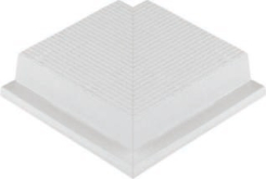 50220.4 Бордюр Olympic Series Petit Carre Наружный угол профильной противоскользящей плитки с сетчатой поверхностью 12x12