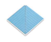 Ступень Olympic Series Petit Carre Внутренний угол плитки с буртиком Light Blue 12x12