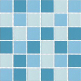80051.3H Мозаика Porcelain Mosaic Blue-Light Blue-Aqua Blue 5x5 30x30