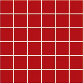 Мозаика Porcelain Mosaic Red 5x5 30x30