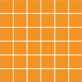 Мозаика Porcelain Mosaic Orange 5x5 30x30