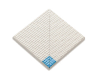 Ступень Olympic Series Petit Carre Внутренний угол плитки с буртиком Light Blue-Unglazed 12x12