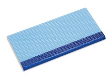 21271 Ступень Olympic Series Petit Carre Противоскользящая плитка с буртиком с сетчатой поверхностью Cobalt-Light Blue 12x24.5