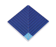 Ступень Olympic Series Petit Carre Внутренний угол плитки с буртиком Light Blue-Cobalt 12x12