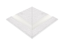 Бордюр Olympic Series Внешний угол поручня Apache Unglazed 24.5x24.5