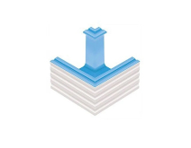 Декоративная вставка Olympic Series Внешний угол водоотводного канала Tunel System 24.5x24.5