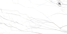 Керамогранит Porcelain Tile 1274 Белый глянцевый 60x120