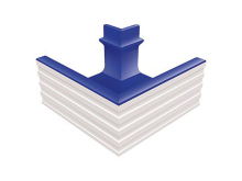 Декоративная вставка Olympic Series Переливной лоток керамический наружный угол Cobalt 25.5x25.5