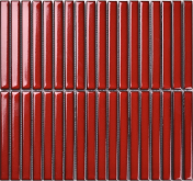 Мозаика Strip Красный матовый 1.5х14.5 29.4x31.3