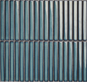 Мозаика Strip Голубой глянцевый 1.5х14.5 29.4x31.3