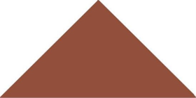 Керамогранит Цветовая палитра Треугольник красныйх36 3.6x3.6