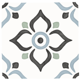 3356231086 Керамогранит Tanger Blue Garden 12.3x12.3