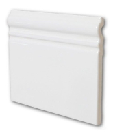 21015 Плинтус Metro Skirting Blanco Brillo 15х15
