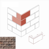 Искусственный камень Тилл 452-45 угол 24x12.5