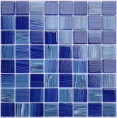 Мозаика Стеклянная мозаика Alaska dark blue 4*36*36 304*304 30.4x30.4