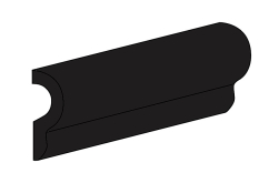 Бордюр Evolution London Negro Mate 5x20