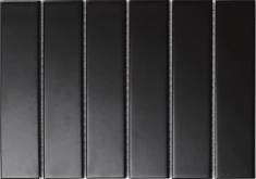 Мозаика Strip Черная матовая 4.5x19.5 28.8x19.5