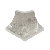 Декоративная вставка Marble Радиальный внешний угол 431 Arian R9 42х33х50