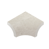 Декоративная вставка Marble Планка радиальная внутренний угол 401 Siena R9 33х42х50