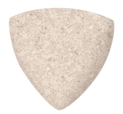 Декоративная вставка Stone Планка радиальная внешний угол 541 Sand R9 77х77х10