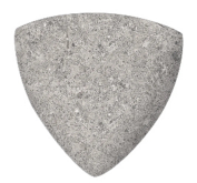 Декоративная вставка Stone Планка радиальная внешний угол 551 Pearl R9 77х77х10