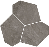 Декор Марсель Наборный серый матовый обрезной 26.5x25.5x0.9