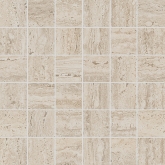 Декор Про Травертин Мозаичный бежевый светлый матовый обрезной 30x30x0.9