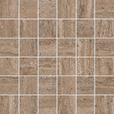 KMD2MSA019GR Декор Kerama Marazzi Про Травертин Мозаика Kerama Marazzi Мозаичный коричневый светлый матовый обрезнойx0.9 30x30