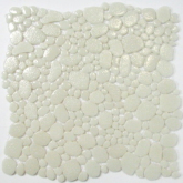Мозаика Gravel Белый молочный гравий антислип 30.5x30.5