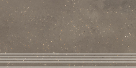 Ступень Пунтум Фронтальная коричневый матовый обрезной 30x60x0.8