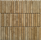 Мозаика Венеция Yellow Travertine Полированная 10/12/15*100x8 30x30.5