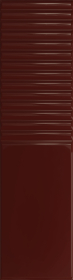 Плитка Groove Burgundy 2 Gloss STR 29.8x7.8x1